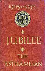 The cover of the 1955 Golden Jubilee edition of the Esthameian.
